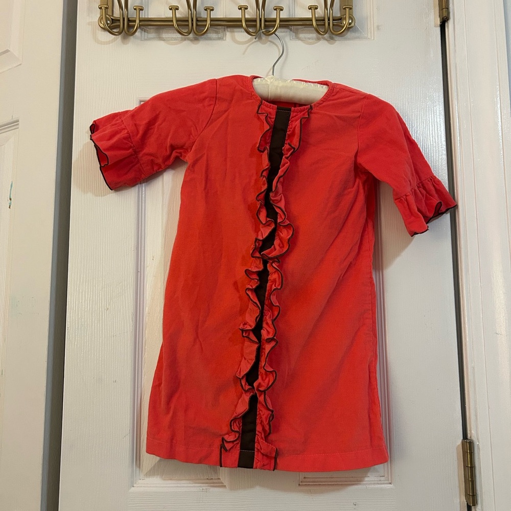 Red Ruffle Dress - Picture 1 of 3